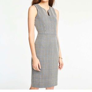 Plaid Knit Sheath dress
